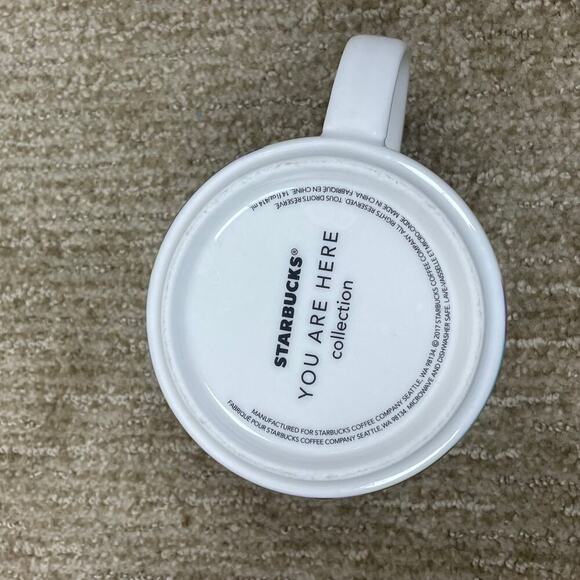 Starbucks Oregon 14 oz "You Are Here" Mug Blue Interior Pre-Owned No Chips‎ - Picture 5 of 5